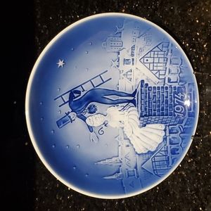 Svend Jensen Hans Christian Anderson Christmas Wall -Plate 1974